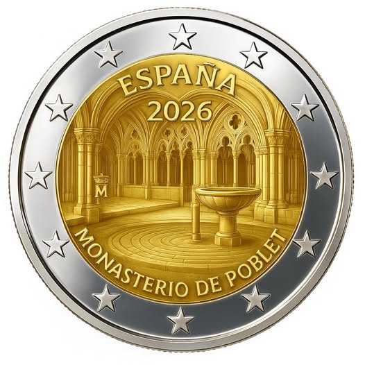 2€ 2026 espagne poblet
