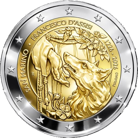 2€ 2026 saint marin saintfrancoisd'assise