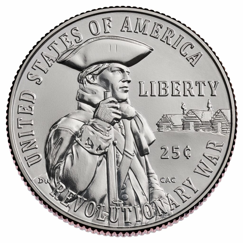 semiq revolutionary war reverse unc