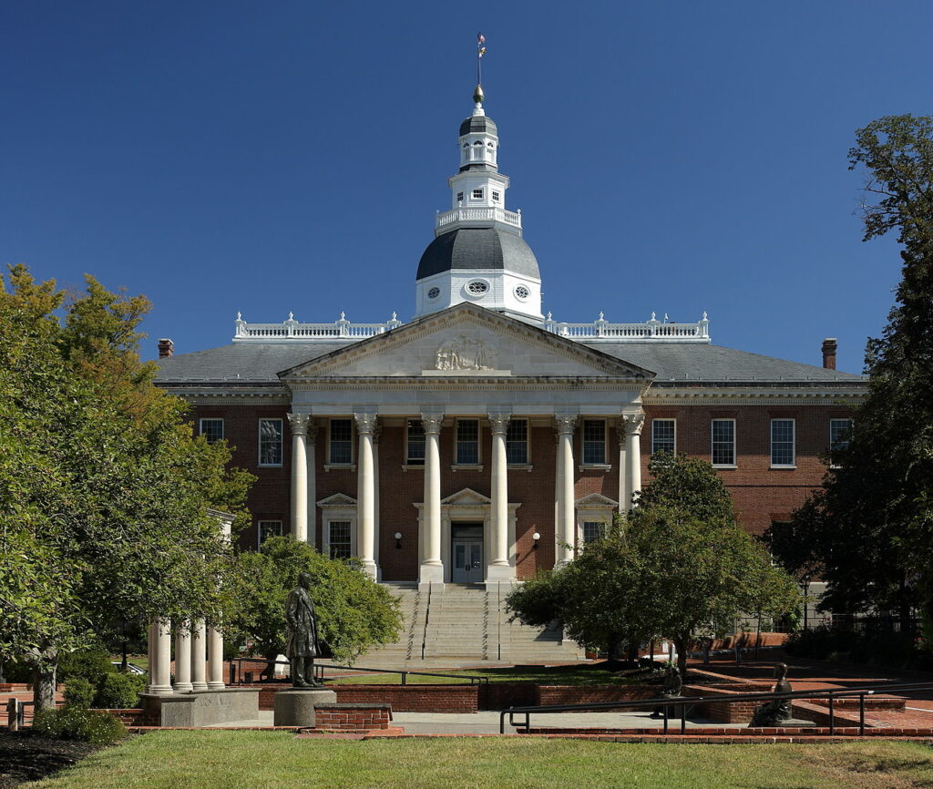 maryland state house from college ave